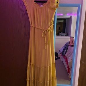 Yellow Davi & Dani Maxi Dress
